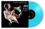 „SCOTT WEILAND LIVE“ und „LIMITED EDITION BLUE VINYL“. Ein Mann mit Megafon; blaue Vinyl-Schallplatte.
