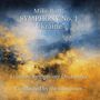 Text: "Mike Batt: SYMPHONY No. 1 'Ukraine' London Symphony Orchestra Conducted by the composer". Abstrakte Malerei in Blau und Gold.