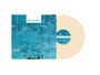 "MINUS THE BEAR" oben auf blauem Raster. Unten fünf Männer. Vinyl daneben in hellem Beige. Cover im Hintergrund.