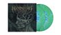 "Nachtmystium. Live Decay. Roadburn Rites 2012." Illustration eines Kopfes mit Ästen, daneben grün-blaue Schallplatten.