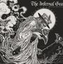 "The Infernal Sea" und "The Great Mortality". Eine düstere Illustration: Figur mit Pestdoktor-Maske, Hut und Stab.