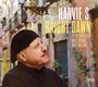 Texte: "Harvie S Bright Dawn", "Peter Bernstein", "Miki Hayama", "Matt Wilson". Älterer Mann mit Mütze blickt nach oben.