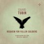 Große Texte: Eduard Tubin, Requiem for Fallen Soldiers. Weiter unten: Estonian National Male Choir, Mikk Üleoja, Conductor. Silhouette eines schwarzen Vogels.