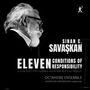 "Sinan C. Savașkan, Eleven Conditions of Responsibility, Octandre Ensemble, Jonathan Hargreaves Conductor." Seitliches Porträt eines Mannes.