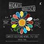 "Horatiu Radulescu, Complete Solo Piano Works, 1967-2007, Ian Pace, piano." Geometrische Farbformen auf schwarzem Hintergrund.