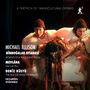 Texte: Michael Ellison, Binboğalar Efsanesi, Mevlâna, Deniz Küstü, Hezarfen Ensemble. Drei kostümierte Personen in Szene.
