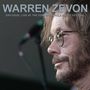 Text: "WARREN ZEVON EPILOGUE: LIVE AT THE EDMONTON FOLK MUSIC FESTIVAL". Nahaufnahme von einem Mann mit Brille.