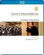 "Vienna Philharmonic. Andris Nelsons. Mahler Symphony No. 7." Logo, Orchester und Dirigent.