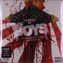 "The Best of The Boys" steht in großen Buchstaben, ein Mann im Hintergrund, blutrote Effekte überall verteilt.