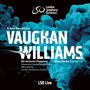 "A Sea Symphony Vaughan Williams. Sir Antonio Pappano. Blaue Wolkenstruktur auf schwarzem Hintergrund."