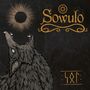 "Sowulo" in gelber Schrift über einer heulenden Wolf-Illustration unter einer stilisierten Sonne. Unten ein Symbol.