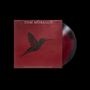 "Tom Morello. Everyone Gets Everything They Want." Schwarzer Kolibri auf rotem Hintergrund, Schallplatte sichtbar.