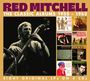 "RED MITCHELL THE CLASSIC ALBUMS 1955-1963. Acht Original-LPs auf 4 CDs." Links ein Bassist, rechts acht Albumcover.