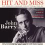 "Hit and Miss: The Singles & Albums Collection 1956-62" und "John Barry". Schwarz-weißes Porträt eines nachdenklichen Mannes.
