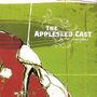 „THE APPLESEED CAST two conversations“. Abstrakte Illustration mit grünen und roten Bereichen.