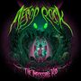 „Aesop Rock“ und „The Impossible Kid“ in neonfarbenem Stil. Illustration eines mystischen Waldes mit Kreaturen.
