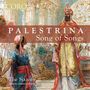 „PALESTRINA Song of Songs“ auf einem historischen Gemälde mit Figuren und Säulen.