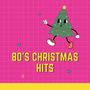 Text: "80'S CHRISTMAS HITS." Eine fröhliche, tanzende Weihnachtsbaum-Illustration auf pinkem Hintergrund.