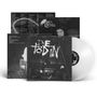 Texte: "Die Tödin", "Ich höre Zeit", "Die Zeit", "Die Welt". 
Eine weiße Vinyl-Schallplatte mit schwarzem Cover.