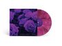 Text: "PASTEL GHOST / ABYSS". 
Violette Rosen auf dem Cover einer marmorierten, pinkfarbenen Vinyl-Schallplatte.