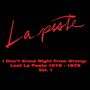 La Peste: I Don't Know Right From Wrong: Lost La Peste 1976-1979, CD