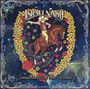 "Israel Nash" oben, "Sweetheart of the Rodeo" unten. Cowboy auf Pferd vor einem Herz aus Blumen, umgeben von Sternenhimmel.