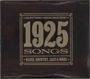 "1925 SONGS" begleitet von "BLUES, COUNTRY, JAZZ & MORE", umrahmt im Vintage-Stil.