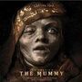 Text: "The Mummy". Gesicht einer Frau mit einem Band mit mystischen Symbolen um den Kopf.