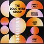Text: "THE DOUG WEBB GROUP," "VARIATIONS," "DANNY CAREY," "MITCHEL FORMAN," "JAMIE KIME," "JIMMY EARL." Grafik mit bunten Kreisen.