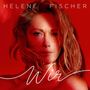 Text: "HELENE FISCHER" oben, "Wir" in geschwungener Schrift unten. Nahaufnahme einer Frau mit rotem Hintergrund.