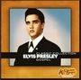 "Classic Collection Elvis Presley Gospel". Porträt eines Mannes im Anzug vor blauem Hintergrund, Cracker Barrel-Logo.