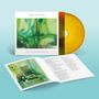"James Ellis Ford", "Lost in Another World". Gelbe Vinyl mit abstrakter grüner Kunst. Aufgeschlagenes Booklet mit Bild.