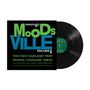 Schwarzes Albumcover: "MoODs VILLE VOLUME 1", "THE RED GARLAND TRIO +EDDIE 'LOCKJAW' DAVIS". Rechteckige Vinyl-Schallplatte.