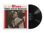 "It's the Blues man! Eddie 'Blues Man' Kirkland." Ein Plattencover mit Foto eines Mannes, der Gitarre spielt.