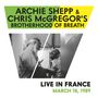 ARCHIE SHEPP & CHRIS McGREGOR'S BROTHERHOOD OF BREATH, Live in France, March 18, 1989. Zwei lächelnde Männer.