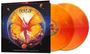 "nektar" und "remember the future live in new jersey 2002". Eine Fee mit Schmetterlingsflügeln, orangefarbene Vinyl-Schallplatten.