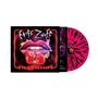 Logo und Text: "ENUFF Z'NUFF", "XTRA-CHERRIES". Illustration: Lippen mit Kirschen, knallige Farben, pink-schwarze Vinyl-Schallplatte.