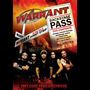 "Warrant", "Backstage Pass", "DVD Contents", "They Came from Hollywood" mit Bandfoto darunter. Rockkonzert-Stil.