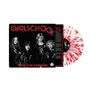 "GIRLSCHOOL" in Rot, darunter "Nothin' to Lose in Reading 1981". Vier Frauen in Lederjacken, Schallplatte rot-weiß gesprenkelt.