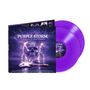 "PURPLE STORM - A Tribute to Deep Purple" steht über einem Schädel mit Blitzen und einer E-Gitarre. Zwei lila Schallplatten.