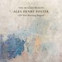 Text: "The Fragile Beauty. Alex Henry Foster (Of New Morning Hopes)". Eine abstrakte Malerei mit blauen und beigen Tönen.