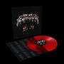 Texte in weiß auf schwarzem Hintergrund. Rotes Vinyl mit zwei brüllenden Tigerköpfen auf dem Cover.