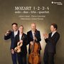 Wolfgang Amadeus Mozart: Kammermusik - 1.2.3.4 (Solo,Duo,Trio,Quartett), CD