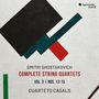 "Dmitri Shostakovich. Complete String Quartets Vol. 3 Nos. 13-15. Cuarteto Casals." Abstrakte geometrische Formen.