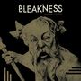 "BLEAKNESS" und "BLURRED VISIONS" stehen über einer gezeichneten Figur mit angedeuteten Hörnern und verzerrtem Gesicht.