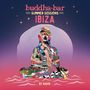 "buddha-bar SUMMER SESSIONS IBIZA BY RAVIN." Bunte Buddha-Illustration vor abstraktem Hintergrund mit Sternen.