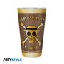 : ONE PIECE - Large Glass - 400ml - Skulls - Matte, Div.