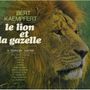 Text: "Bert Kaempfert le lion et la gazelle. A Swingin' Safari." Abbildung eines Löwen im Gras.