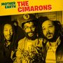 Text: "MOTHER EARTH THE CIMARONS." Drei Männer mit Dreadlocks, der mittlere hält eine Pflanze, alle blicken direkt.