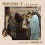 "Moussut T e lei jovents, Mademoiselle Marseille." Illustration von Menschen in Vintage-Kleidung im Gespräch.